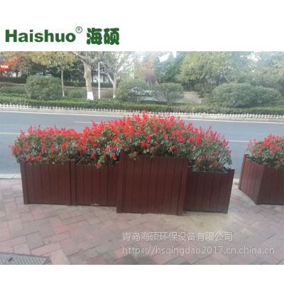 山東青島戶外防腐木花箱 廠家批發(fā)城市花箱 植物花卉種植可移動室外花槽價格 中國供應(yīng)商